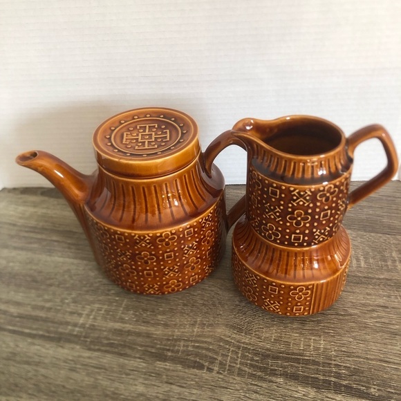 Vtg Sadler England MCM Ceramic Tea Set - Picture 2 of 14